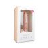 Easytoys - prisisiurbiantis didelis dildo su sėklidėmis (26,5 cm) - natūralus 