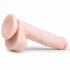 Easytoys - prisisiurbiantis didelis dildo su sėklidėmis (26,5 cm) - natūralus 