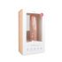 Easytoys - prisitvirtinantis didelis dildo su sėklidėmis (29,5 cm) - natūralus 