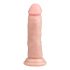 Easytoys - tikroviškas čiupliku paviršiumi dildo su siurbtuku (15,5 cm) - natūralus 