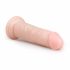 Easytoys - tikroviškas čiupliku paviršiumi dildo su siurbtuku (15,5 cm) - natūralus 