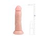 Easytoys - tikroviškas čiupliku paviršiumi dildo su siurbtuku (15,5 cm) - natūralus 