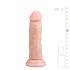 Easytoys - tikroviškas čiupliku paviršiumi dildo su siurbtuku (15,5 cm) - natūralus 