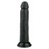 Easytoys - tvirtai prilimpanti realistiška dildo (20,5cm) - juoda 