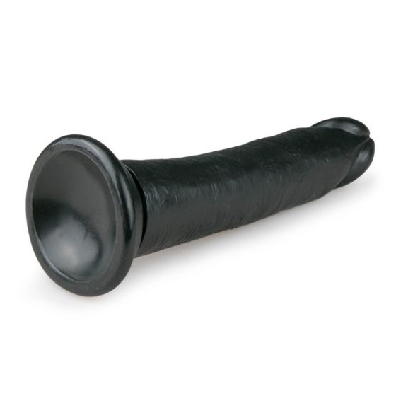 Easytoys - tvirtai prilimpanti realistiška dildo (20,5cm) - juoda