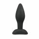 Easytoys - Mažas silikoninis analinis dildo (juodas) 