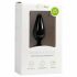 Easytoys Pointy Plug - analinis dildo su žiedu laikymui - vidutinis (juodas)