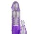 Easytoys - stumdomasis-sukamasis triušelis klitorinis vibratorius (violetinis-permatomas) 