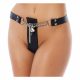 Rimba - Leather Chastity Belt with Lock (Black) 