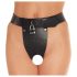 Rimba - Open Leather Chastity Belt (Black)  - M/L