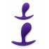 Rimba Copenhagen - analinis dildo rinkinys - violetinis (2vnt) 