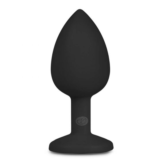 Easytoys Dyglys - baltasis akmenėlis analinis kaištis (mažas) - juodas