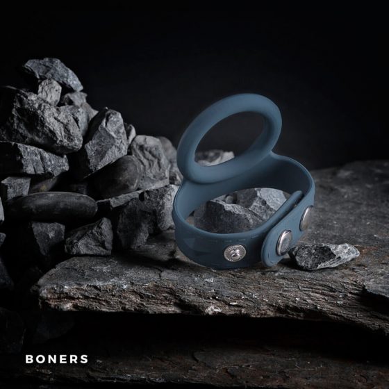 Boners Strap L - varpos ir sėklidžių žiedas kartu (pilka)
