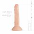 Real Fantasy Blane - natūralios išvaizdos dildo - 20cm 