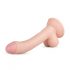 Real Fantasy Vince - dildo su kapšeliu ir apyvarpė - 19,5 cm (natūralus)