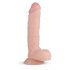 Realus Fantazija Glynn - realistinis dildo su sėklidėmis - 25cm (natūralus) 