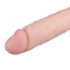 Realus Fantazija Glynn - realistinis dildo su sėklidėmis - 25cm (natūralus) 