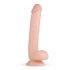 Real Fantasy Elvin - tikroviškas dildo su sėklidėmis - 28 cm (natūralus) 