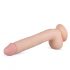 Real Fantasy Elvin - tikroviškas dildo su sėklidėmis - 28 cm (natūralus) 