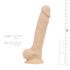 Real Fantasy Percy - realistiškas dildo su siurbtuku (17,6 cm) 