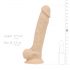 Real Fantasy Percy - realistiškas dildo su siurbtuku (17,6 cm) 