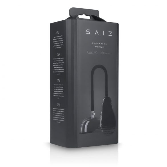 Saiz Premium - automatinis vaginalinis siurblys (skaidrus-juodas)