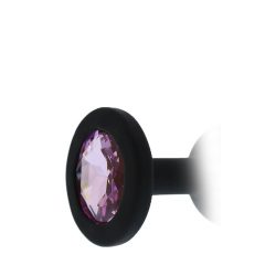   All time Favorites - violetiniu akmenuku, silikoninis analinis dildo (juodas)