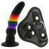 Colorful Love - prisegamas dildo (spalvotas)