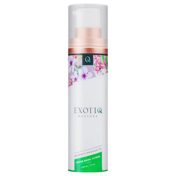 Exotiq - aromatingas masažo aliejus - bazilikas ir citrina (100 ml)