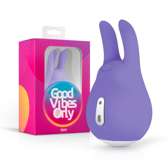 Good Vibes Tedy - daugkartinio naudojimo triušio formos klitorio vibratorius (violetinis) 