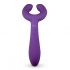 Easytoys Couple - įkraunamas, vandeniui atsparus porų vibratorius (violetinis) 