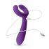 Easytoys Couple - įkraunamas, vandeniui atsparus porų vibratorius (violetinis) 