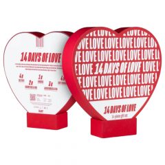   LoveBoxxx 14-Dienų Meilės - rafinuotas vibruojančių žaislų rinkinys poroms (raudonas)