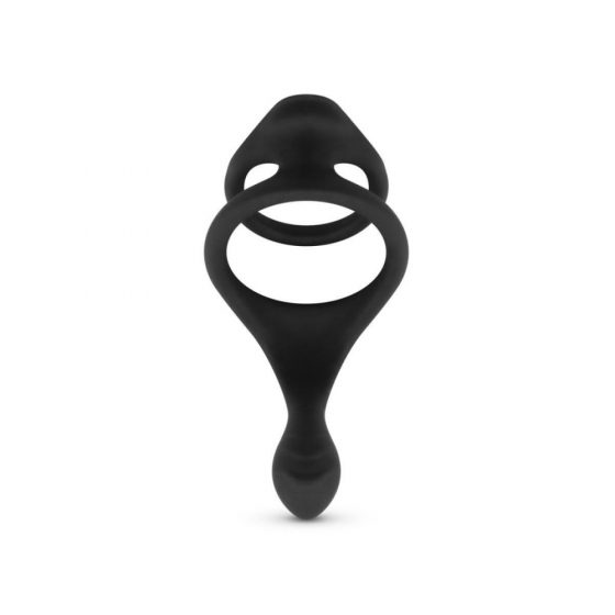 Easytoys Malonumo Žiedas - tamprus varpos ir sėklidžių žiedas (juodas)