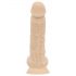 „Real Fantasy Ashton“ – sėklidėmis, tikroviškas dildo – 20,5 cm (natūralus)