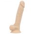 „Real Fantasy Ashton“ – sėklidėmis, tikroviškas dildo – 20,5 cm (natūralus)