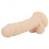 „Real Fantasy Ashton“ – sėklidėmis, tikroviškas dildo – 20,5 cm (natūralus)