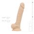 Real Fantasy Ashton - sėklidėmis, tikroviškas dildo - 20,5cm (natūralus) 