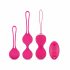 Easytoys LoveBalls - vibruojančių geišos kamuoliukų rinkinys - 3 dalių (rožinis)