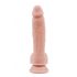 Ponas Dixx 7.6 - siurbtuku pritvirtinamas dildo su sėklidėmis - natūralus (19,5cm) 