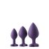 Flirts analinis treniruočių rinkinys - analinių dildo rinkinys (3vnt) - violetinė 