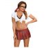 Dreamgirl - Sexy Schoolgirl Costume (Red)  - XL-XXL