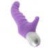 FEELZTOYS Fonzie - su krūties klitorio stimuliatoriumi, raštuotas G taško vibratorius (violetinis)