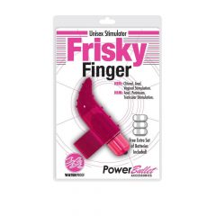   Frisky Finger - vandeniui atsparus piršto vibratorius (rožinis)