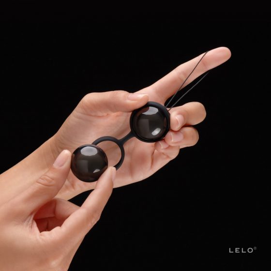 LELO Luna Noir - reguliuojami geišų kamuoliukai