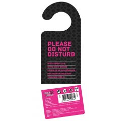 Sekso kauliukų rinkinys su durų kabykla (juoda-rožinė)