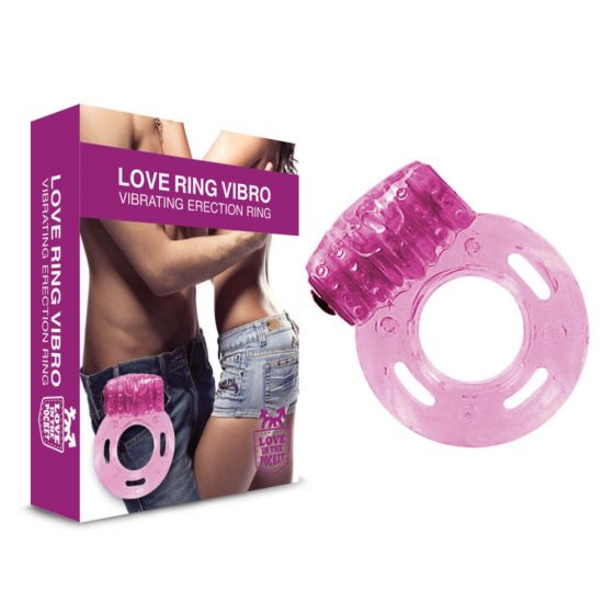 Love in the Pocket - vienkartinis vibracinis varpos žiedas (rožinis)