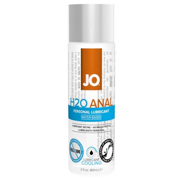 JO H2O Anal Cool - vandens pagrindu veikiantis vėsinantis analinis lubrikantas (60ml) 