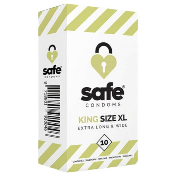 SAFE King Size XL - labai dideli prezervatyvai (10 vnt.) 