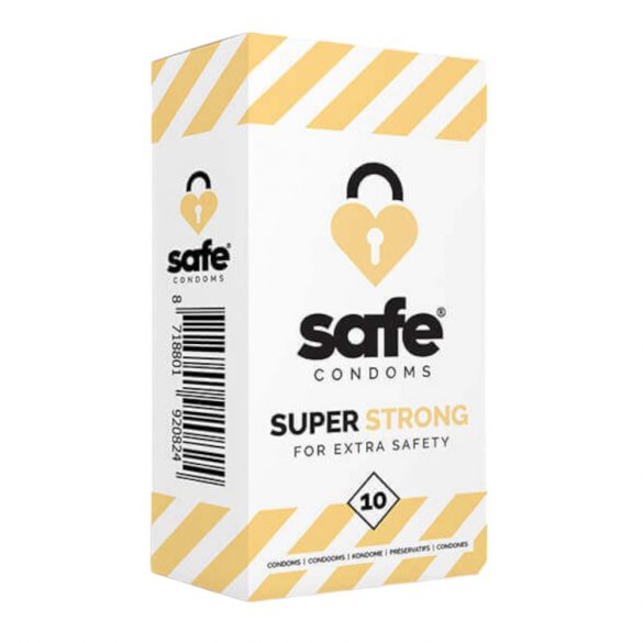 SAFE Super Strong - itin stiprūs prezervatyvai (10vnt)